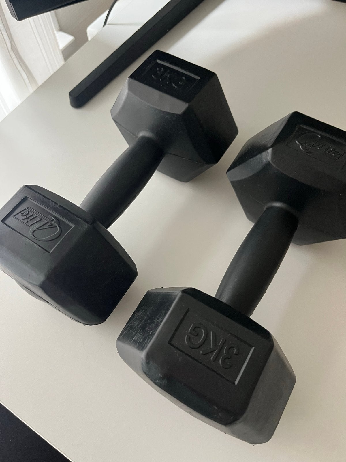 2 dumbbells 3 kg, Ophalen, Gebruikt, Armen, Dumbbell