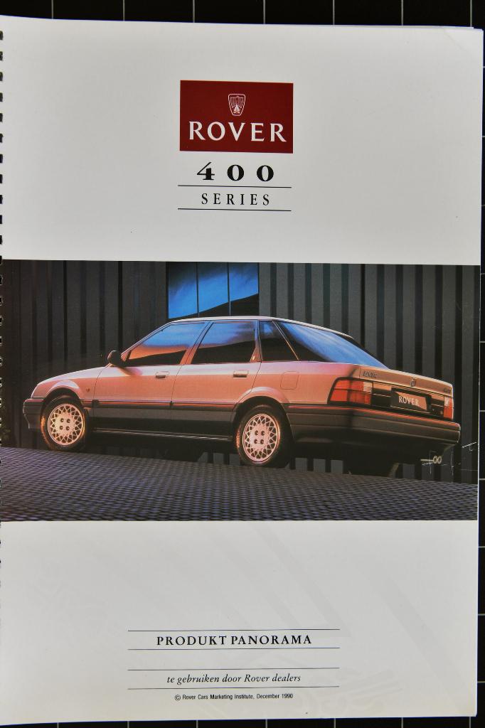 Rover 400 produkt panorama 1990, Ophalen
