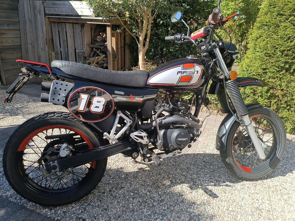 Unieke schakelbrommer Mash X-ride 50cc, Ophalen, Zo goed als nieuw, 50 cc