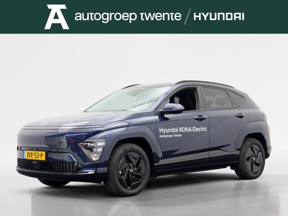 Hyundai KONA Electric LR Pure Edition 64.8 kWh | Demo-voorde, Auto's, Automaat, Gebruikt, Blauw, 204 pk