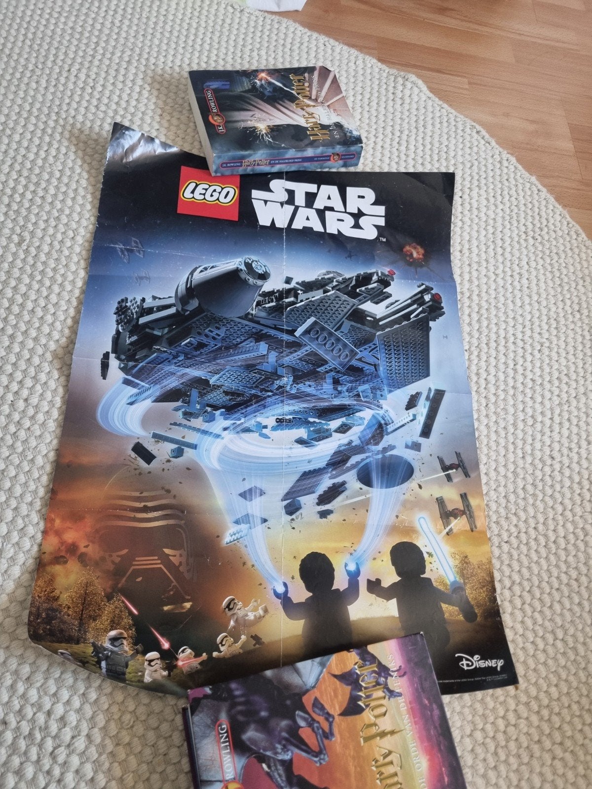 LEGO Star Wars Poster - Millennium Falcon & Kylo Ren, Gebruikt, Star Wars, Lego, Overige typen