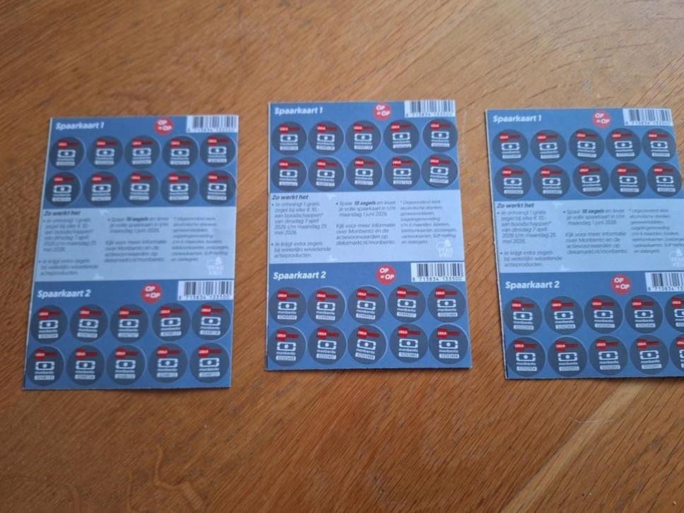 6x spaarkaart dekamarkt monbento handige items voor onderweg, Verzamelen, Supermarktacties, Dekamarkt, Ophalen of Verzenden
