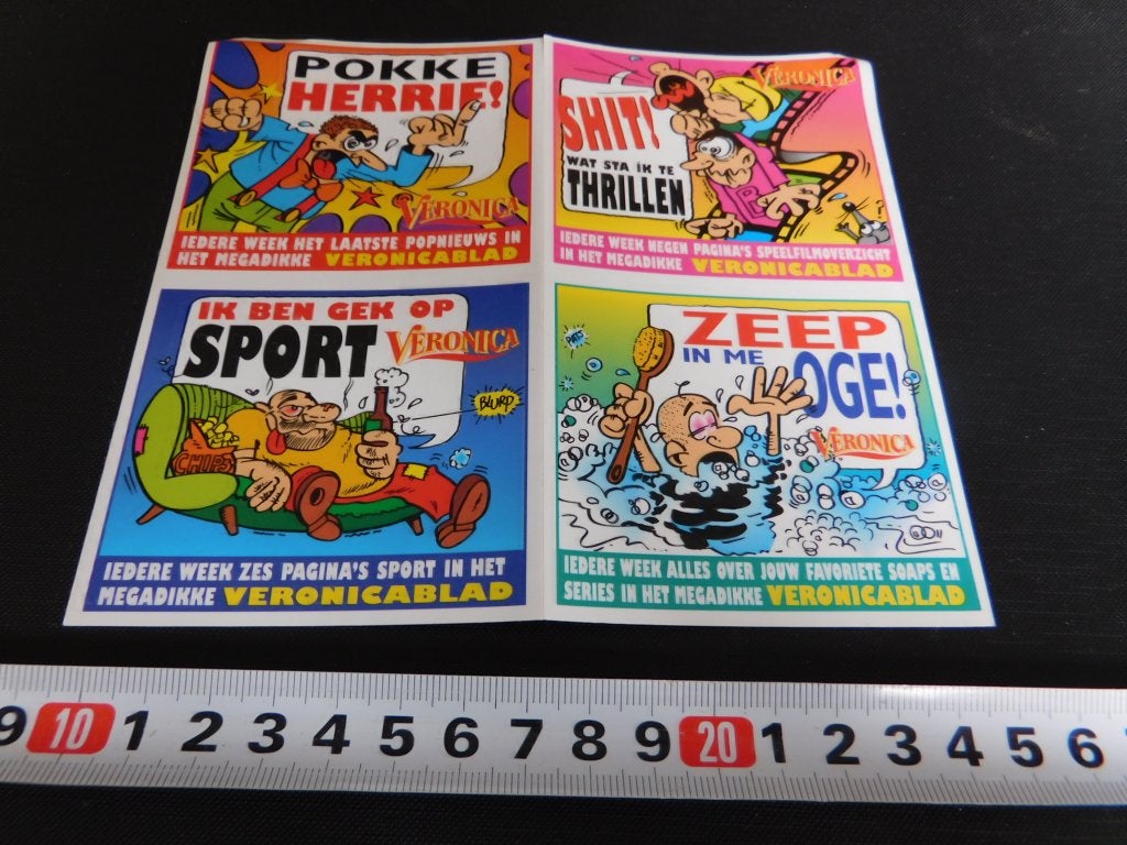 sticker Omroep VERONICA  Veronicablad  strip, Verzamelen, Ophalen, Zo goed als nieuw