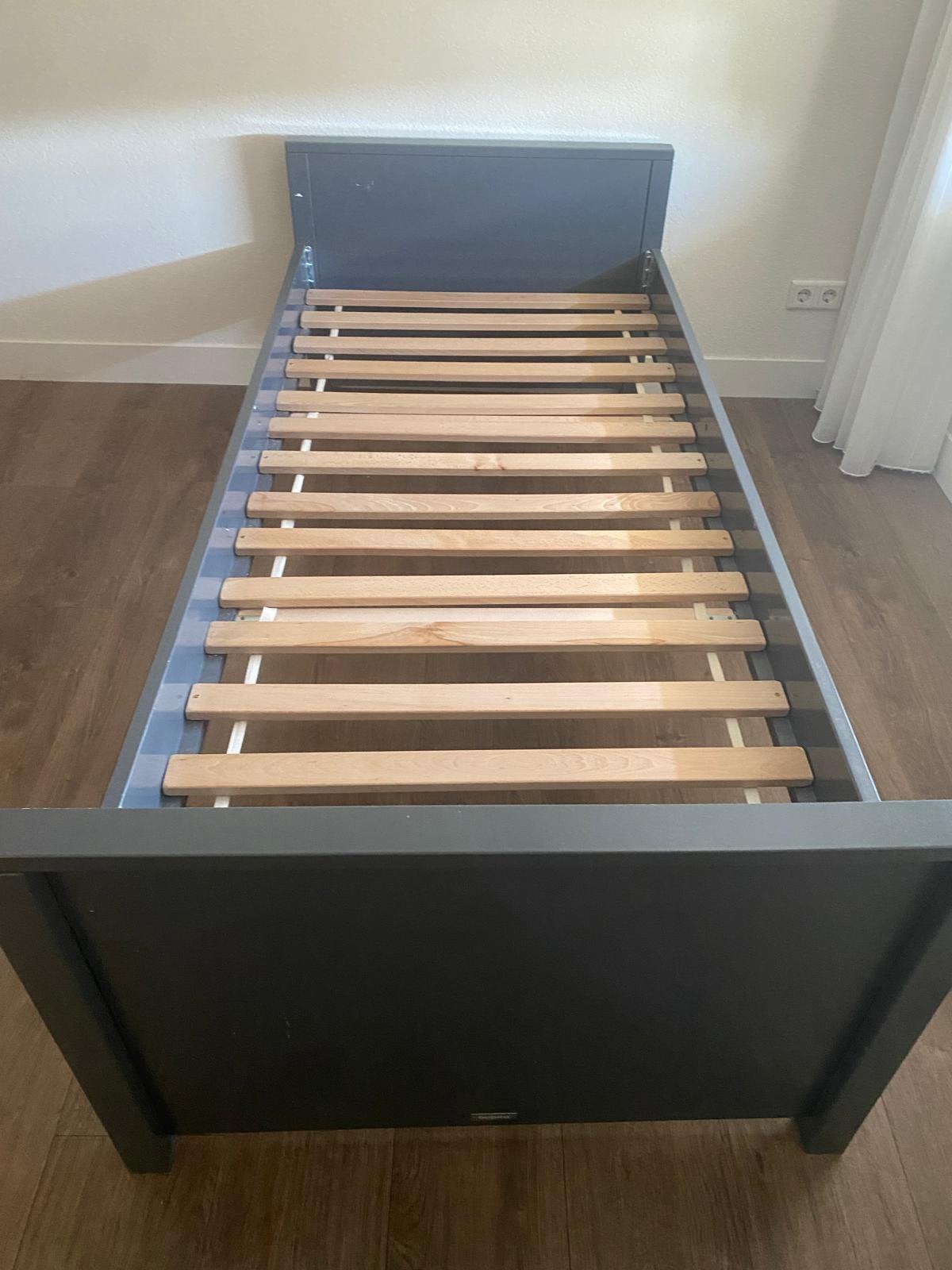 Bopita - jongens juniorbed - 2 stuks - grijs, Ophalen, Gebruikt, 90 cm, Eenpersoons