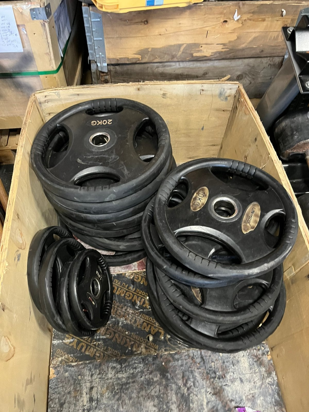 270 kg Lifemaxx olympische halter schijven 50 mm gewichten, Ophalen, Halterschijven, Gebruikt, Lifemaxx