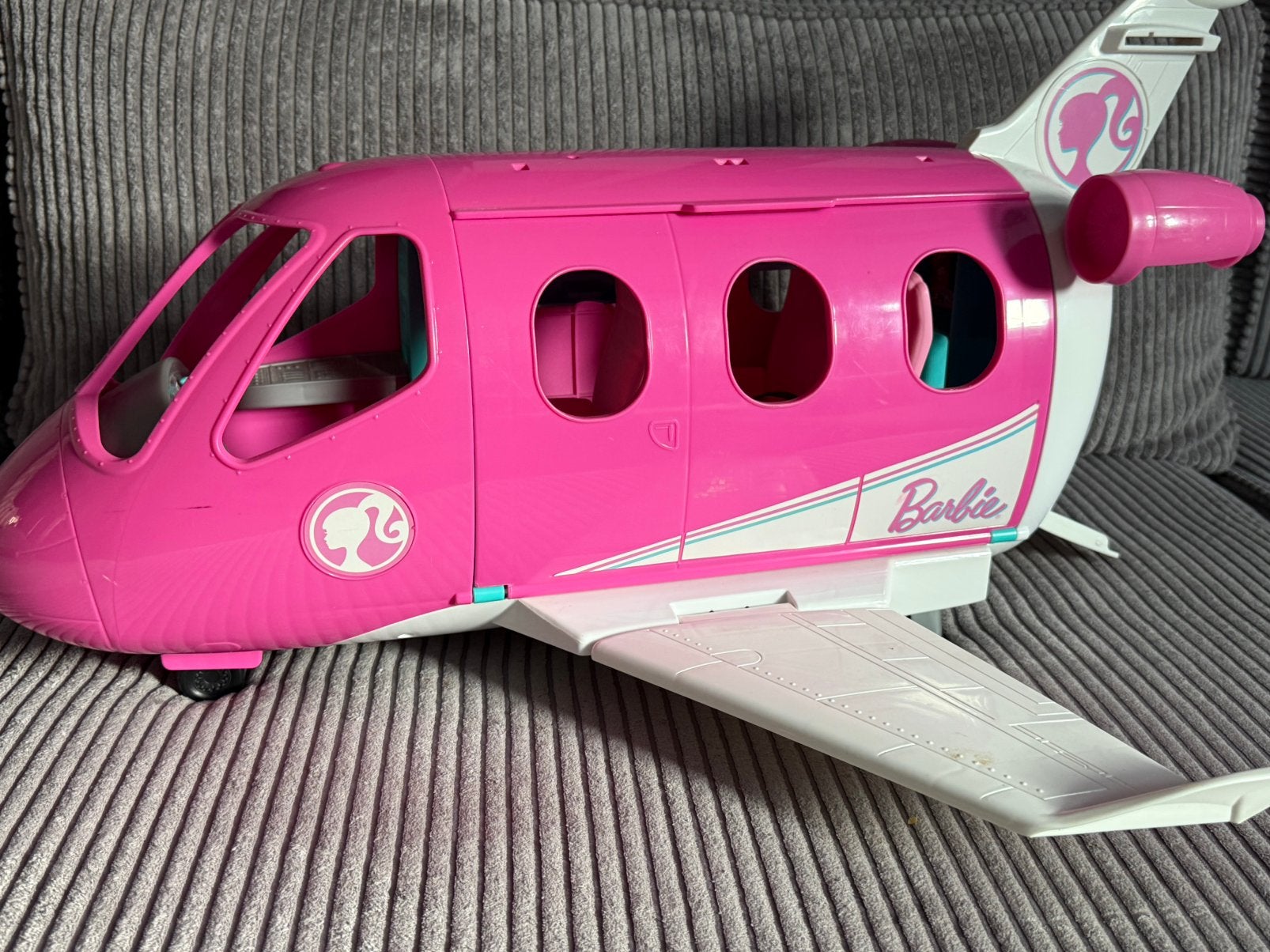 Barbie droom vliegtuig, Ophalen, Gebruikt