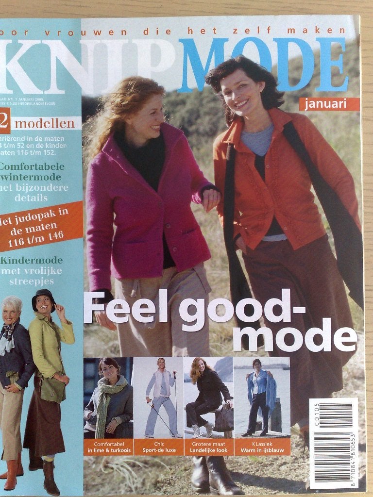 10 x Knipmode uit jaargang 2005, Hobby en Vrije tijd, Verzenden, Zo goed als nieuw, Vrouw, Knipmode