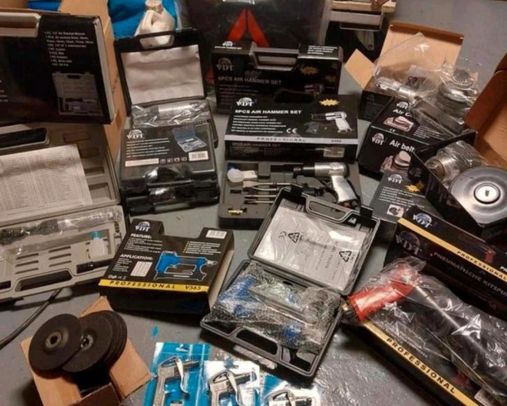 Luchtgereedschap diverse soorten vanaf 23,95 (NIEUW., Doe-het-zelf en Verbouw, Compressors, Ophalen of Verzenden, Nieuw, 6 tot 10 bar