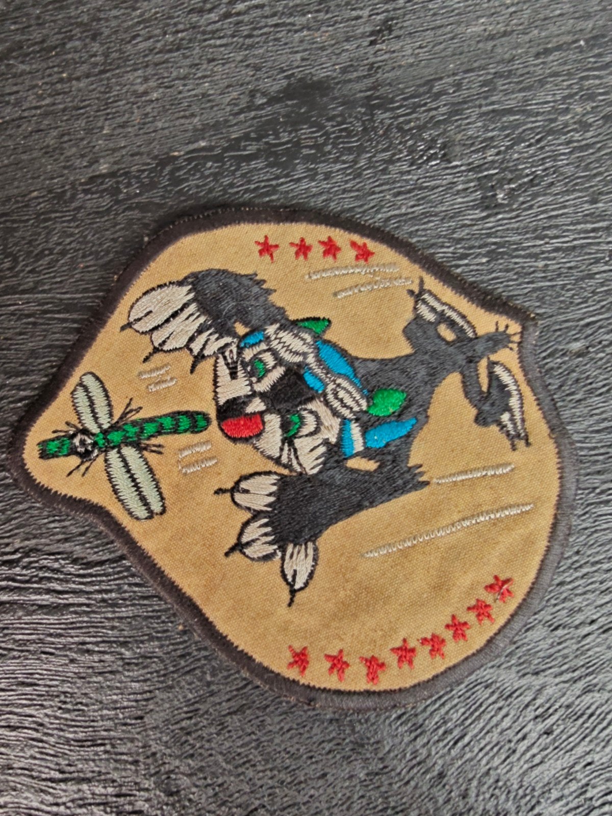 WWII USAAF Disney, Black Cat 48th Fighter Squadron Jacket Pa, Ophalen of Verzenden, Luchtmacht, Amerika, Embleem of Badge