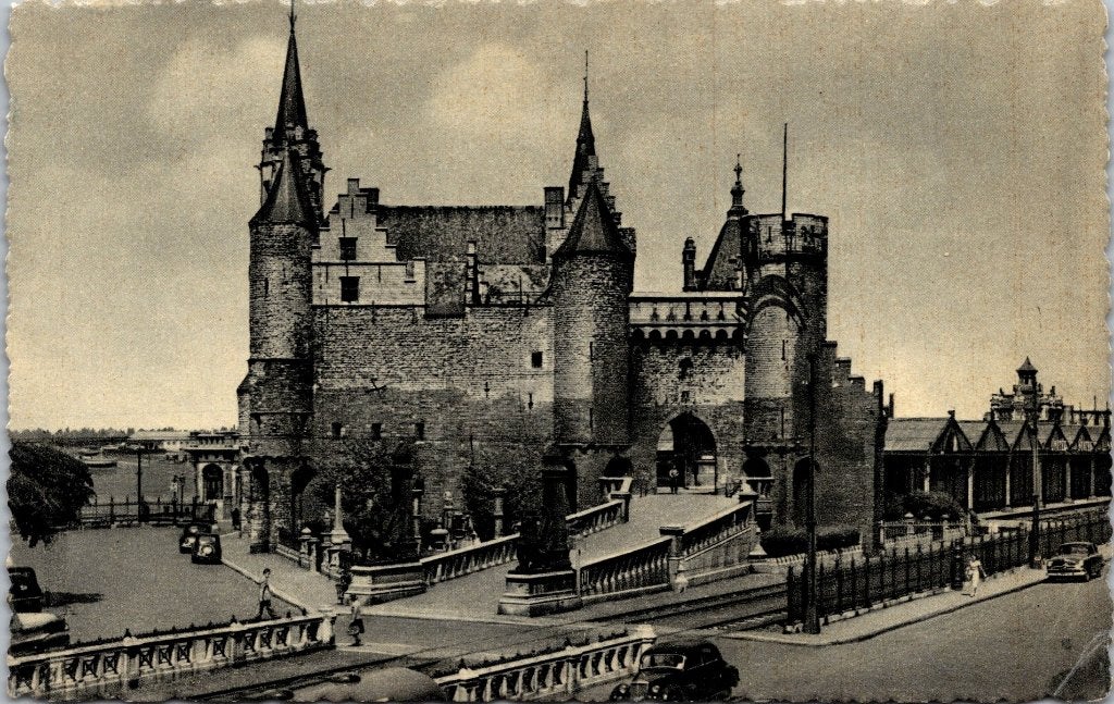Antwerpen België - 12 oude postkaarten Scheepvaartmuseum XI, Verzamelen, Ansichtkaarten | België, Verzenden, 1960 tot 1980, Gelopen
