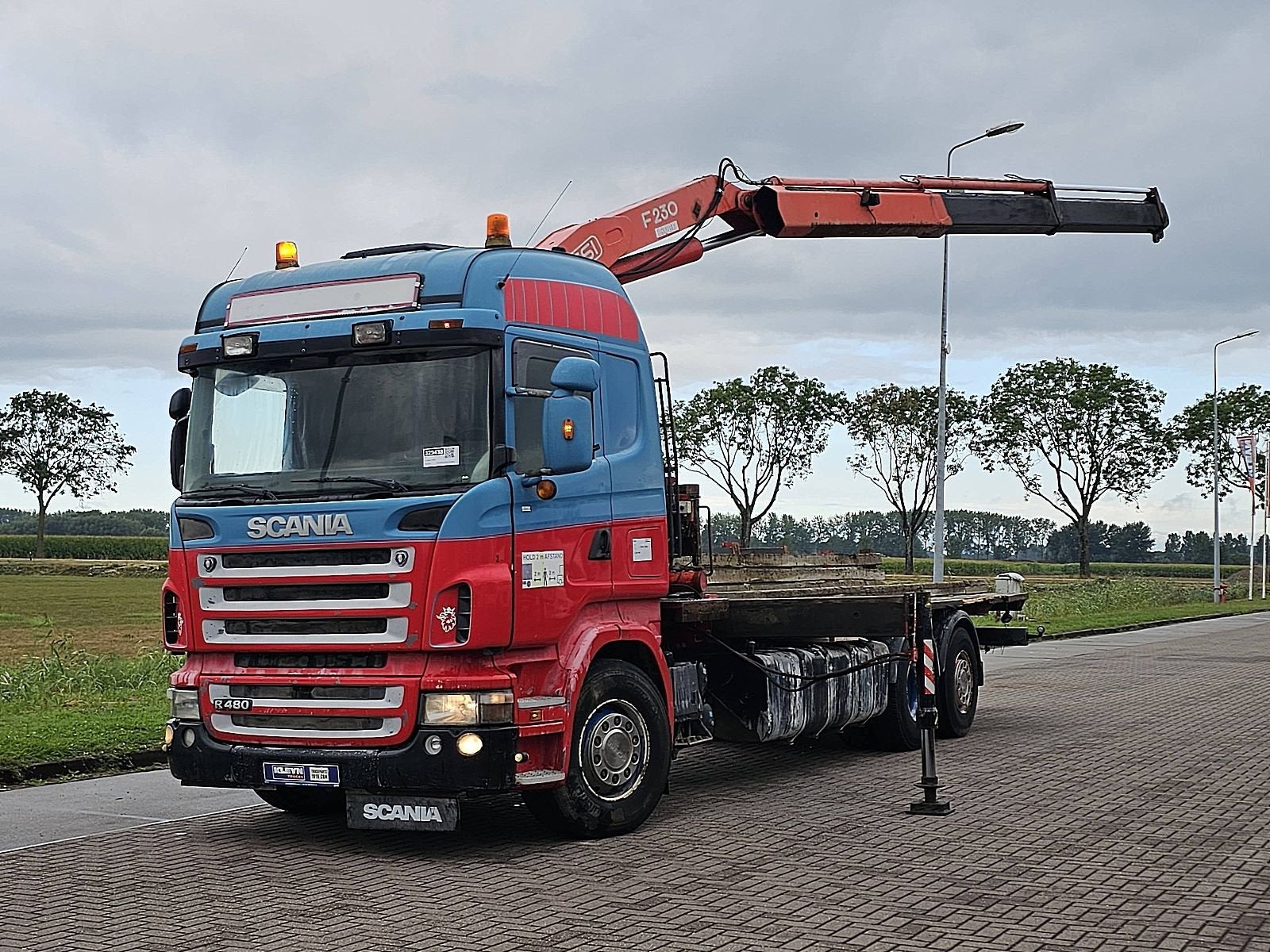 SCANIA R480 6x2 manual crane, Bedrijf, Stoelverwarming, 480 pk, Euro 4