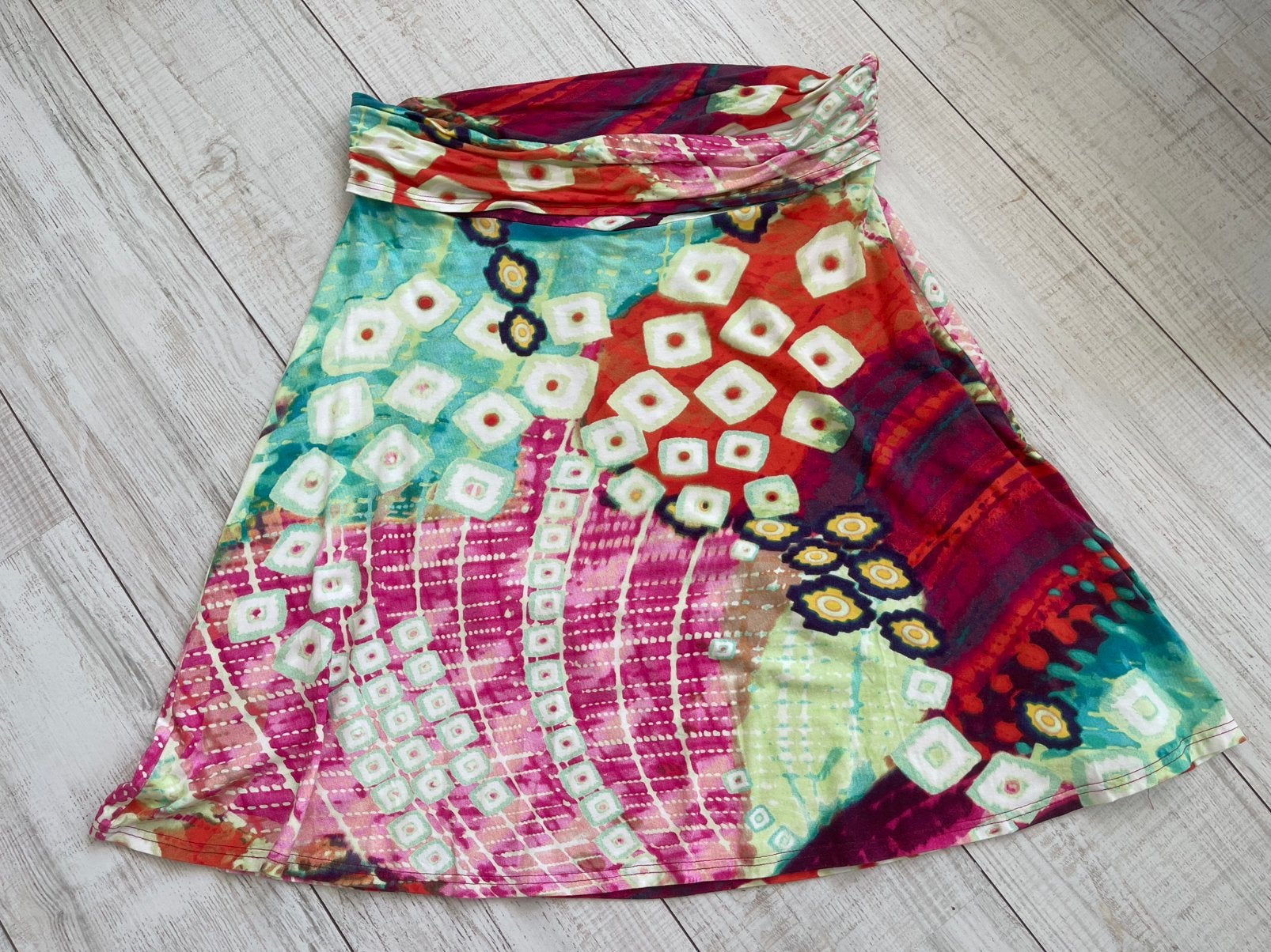 Geisha rok xxl elastisch oranje geel rose groen, Kleding | Dames, Rokken, Geel, Maat 46/48 (XL) of groter, Ophalen of Verzenden