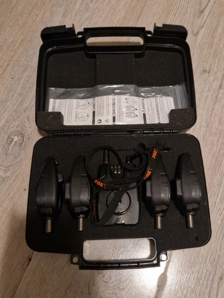 Fox Micron MX pieper set (4 stuks + Receiver), Watersport en Boten, Hengelsport | Karpervissen, Ophalen of Verzenden, Zo goed als nieuw