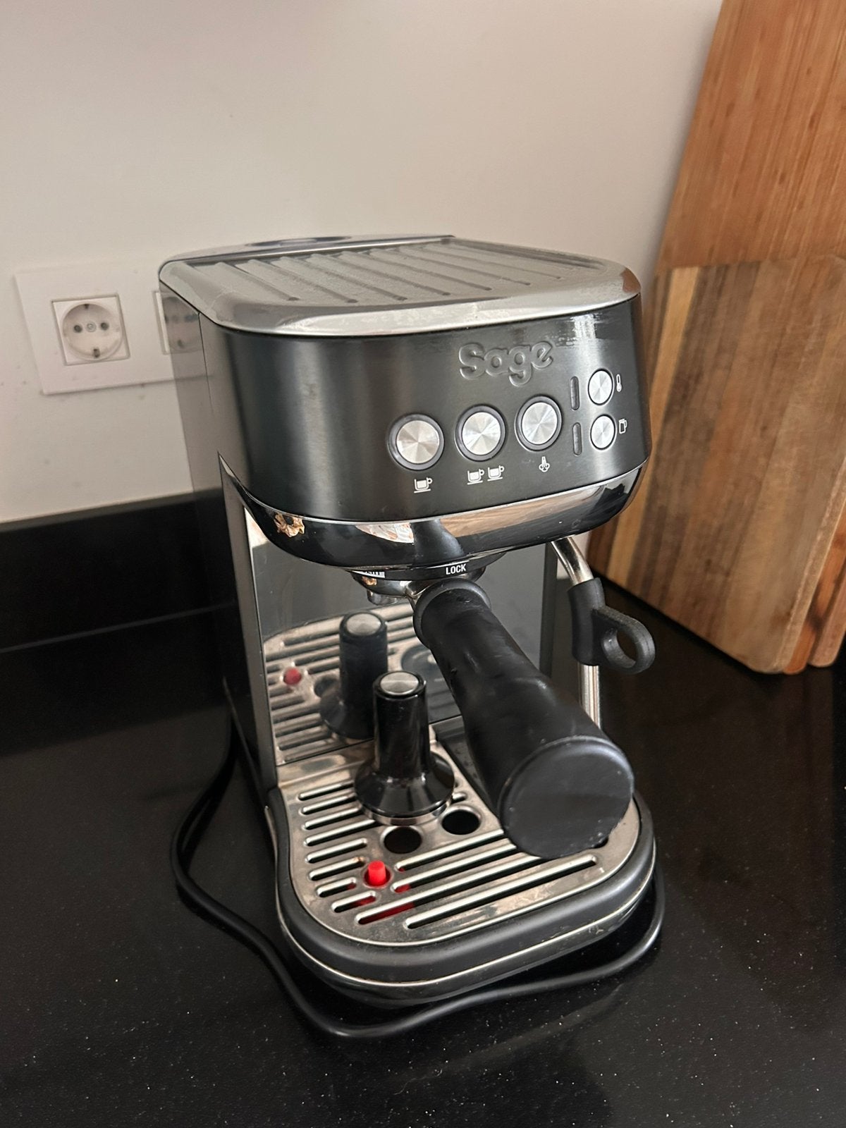 Sage bambino stuk, te koop voor onderdelen, Witgoed en Apparatuur, Koffiezetapparaten, Ophalen, Espresso apparaat, Gemalen koffie