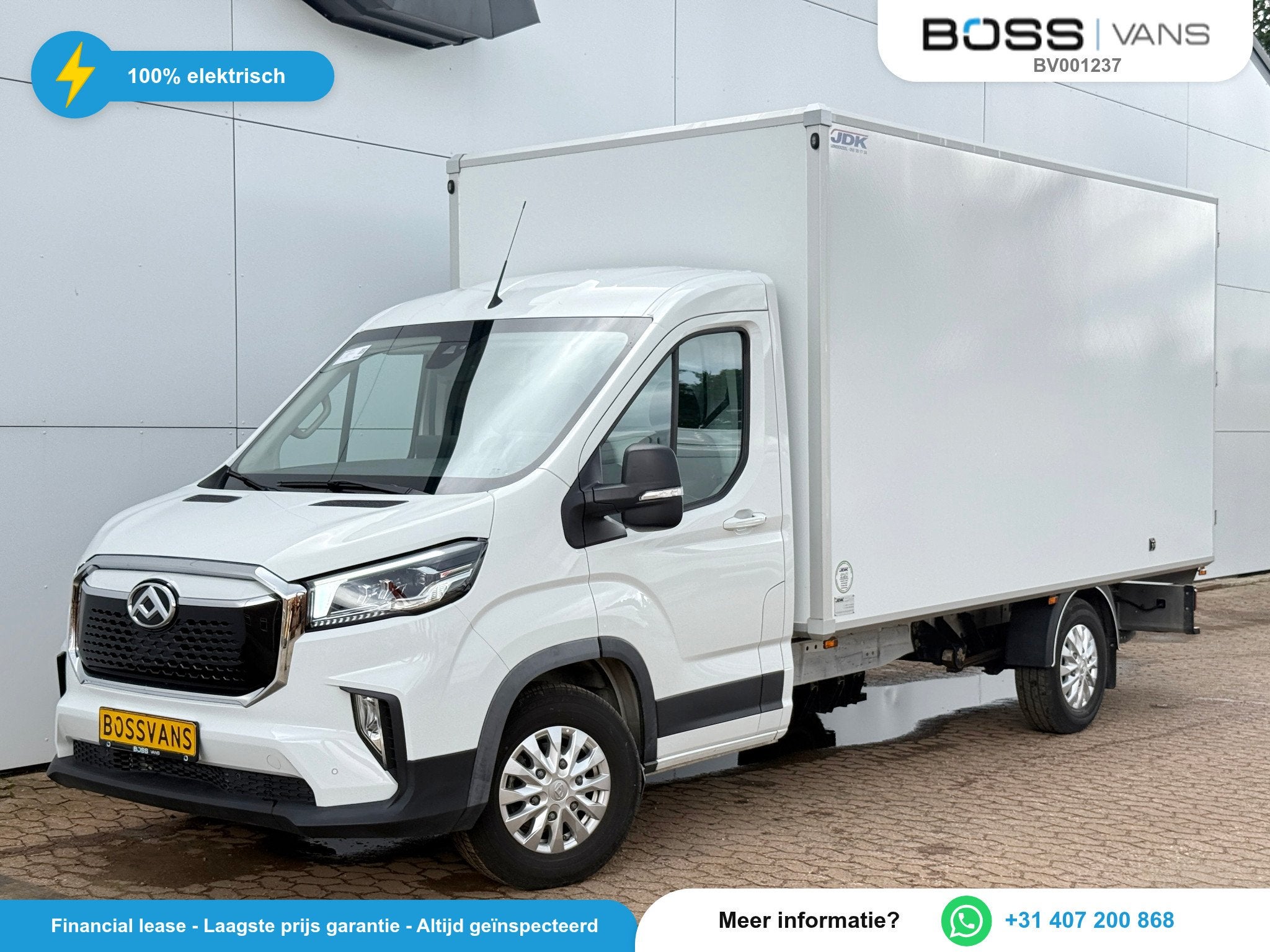 Elektrisch Bakwagen Airco ACC Carplay Camera Parkeersensoren, 0 cilinders, Gebruikt, 750 kg, Maxus