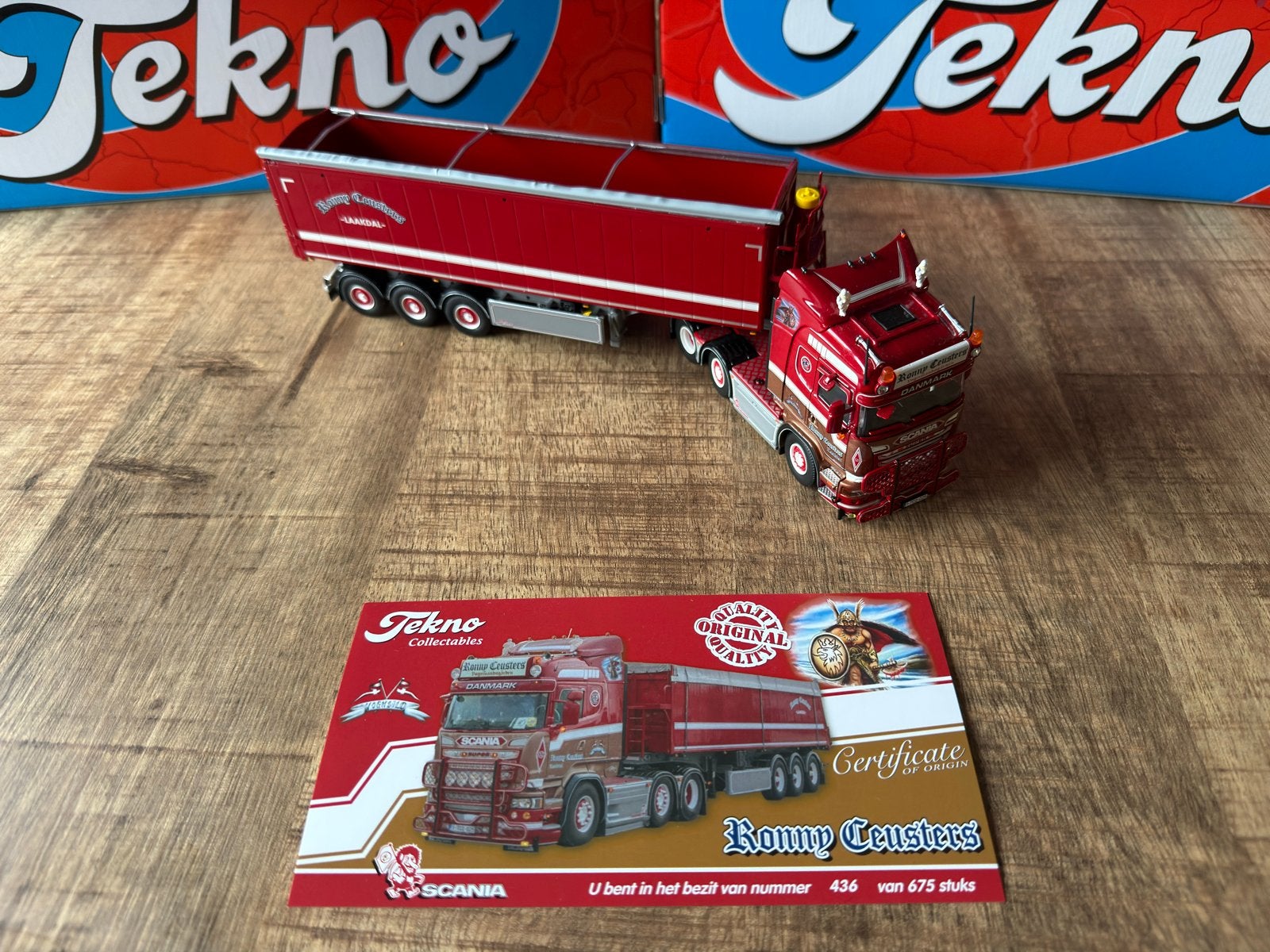 Tekno Scania Ronny Ceusters, Ophalen of Verzenden, Zo goed als nieuw, Bus of Vrachtwagen, Tekno