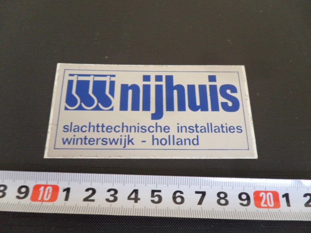 sticker winterswijk NIJHUIS slachttechnische installaties, Verzamelen, Ophalen of Verzenden, Zo goed als nieuw