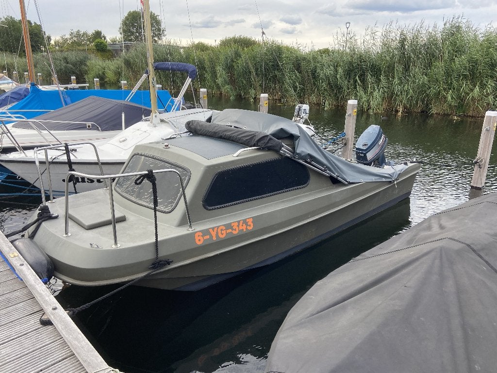Pilot 520 karperboot met Yamaha 60 PK – compleet / vaarklaar, Watersport en Boten, Ophalen, Gebruikt, Elektrische start, 5 m