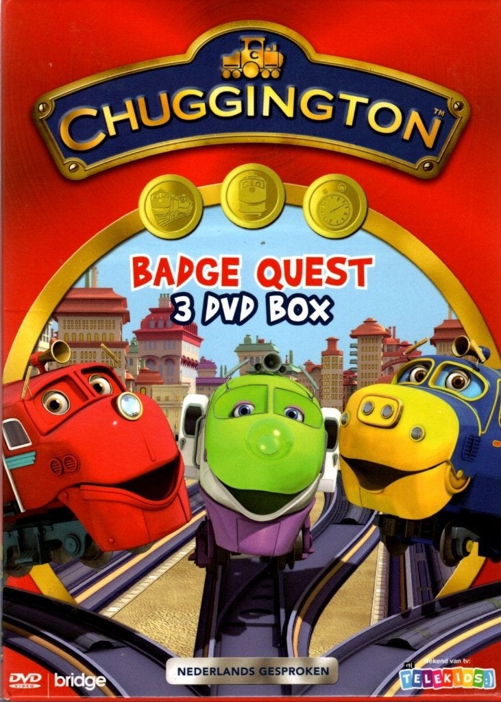 Chuggington, badge quest, 3 dvd-box, Alle leeftijden, Ophalen of Verzenden, Zo goed als nieuw, Boxset
