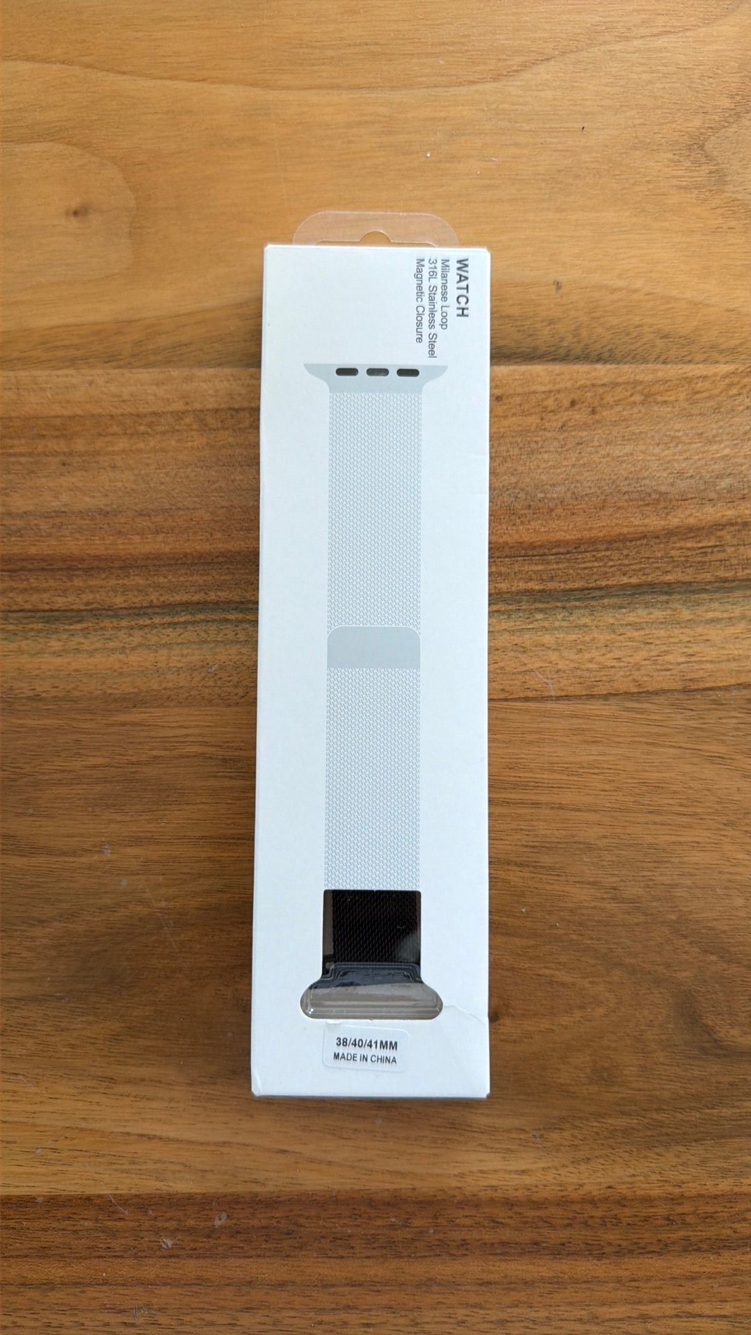 Apple watch horloge band staal Milanese Loop, Ophalen of Verzenden, Zo goed als nieuw, Zwart, IOS