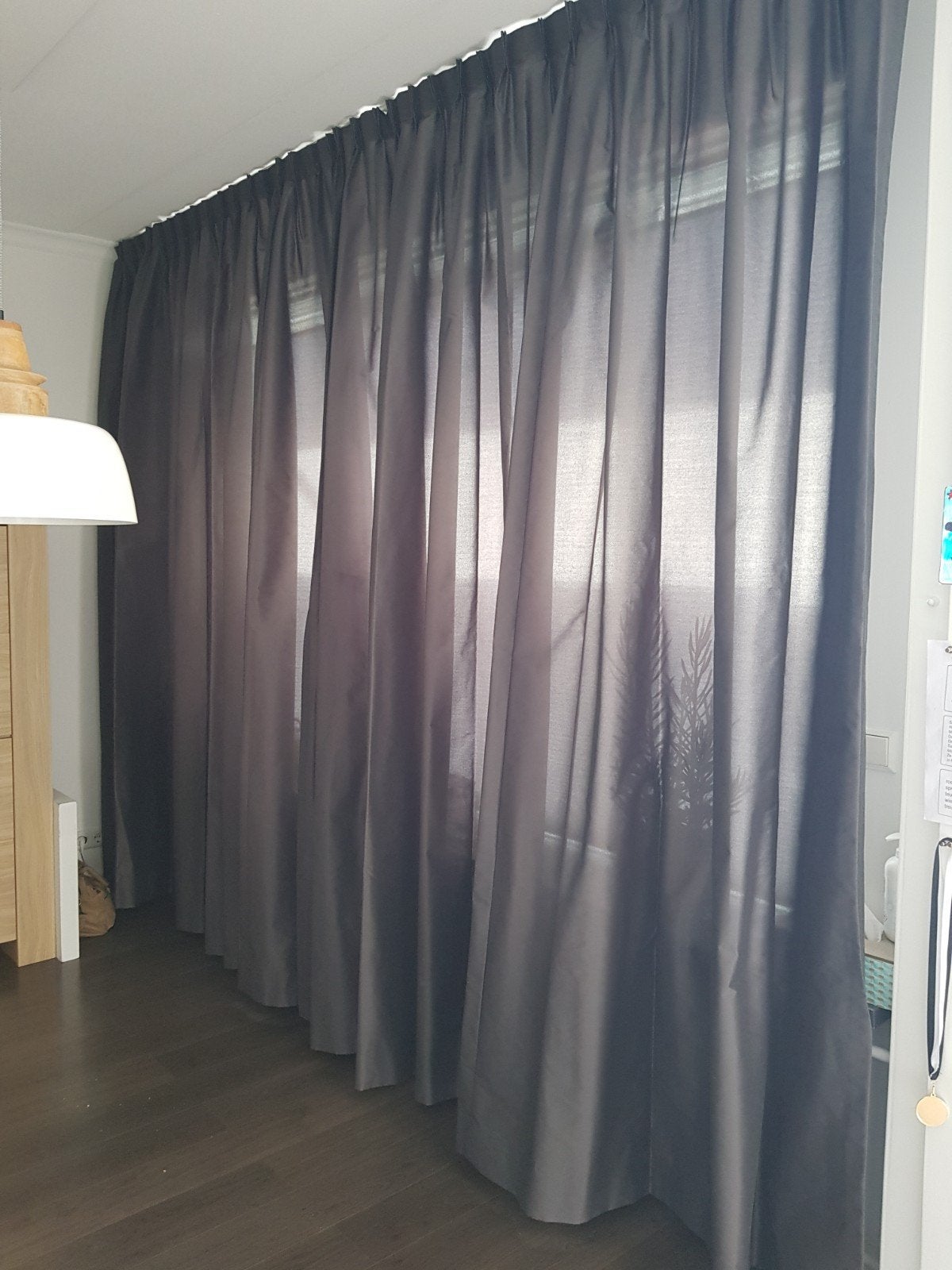 Antraciete overgordijnen op maat van Hema, Ophalen, Overgordijn, Overige merken, Grijs