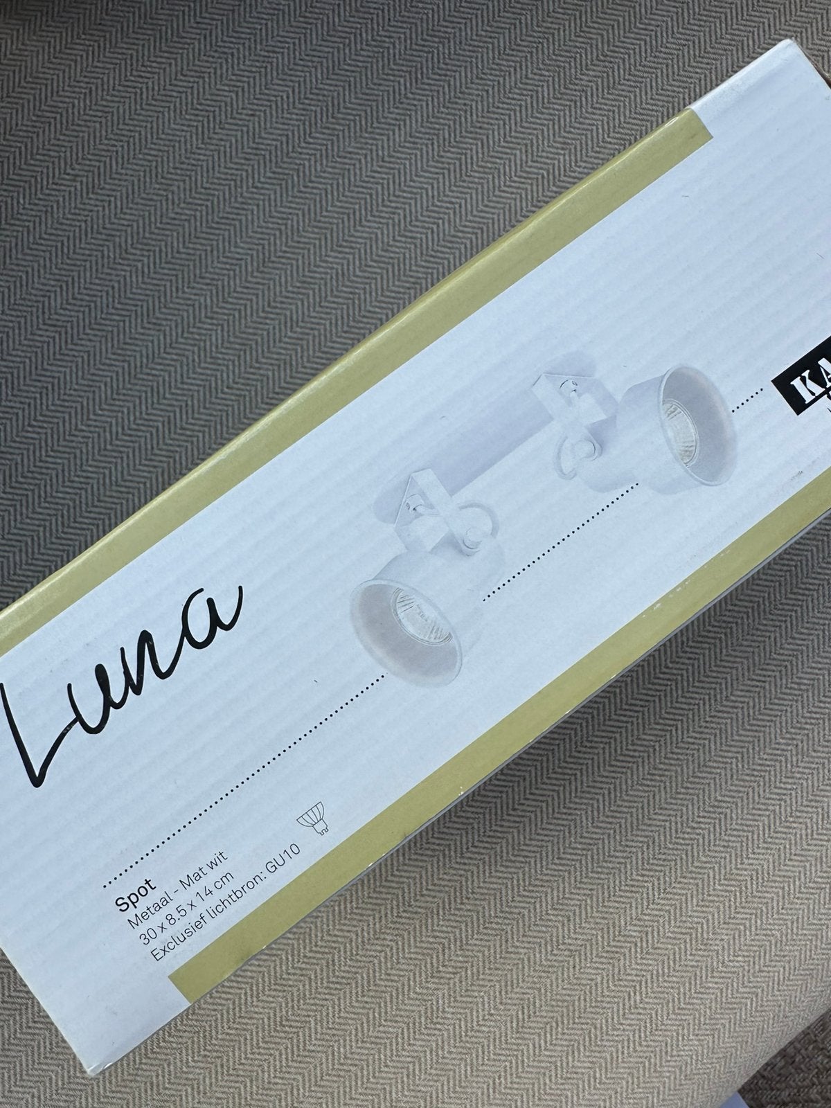 Nieuw! Mat witte spot ‘Luna’, Ophalen of Verzenden, Nieuw
