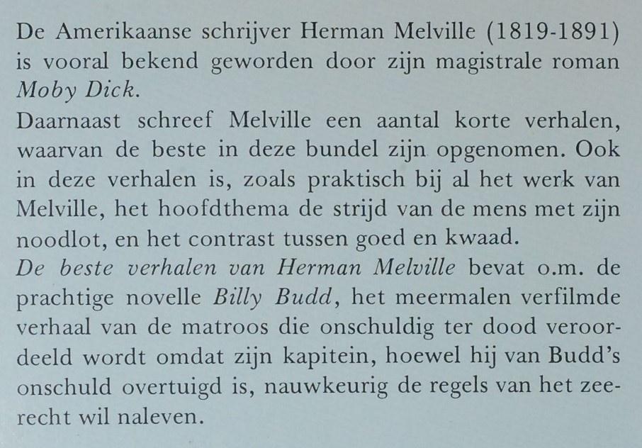 De beste verhalen van Herman Melville (1981), Boeken, Literatuur, Verzenden, Zo goed als nieuw, Amerika
