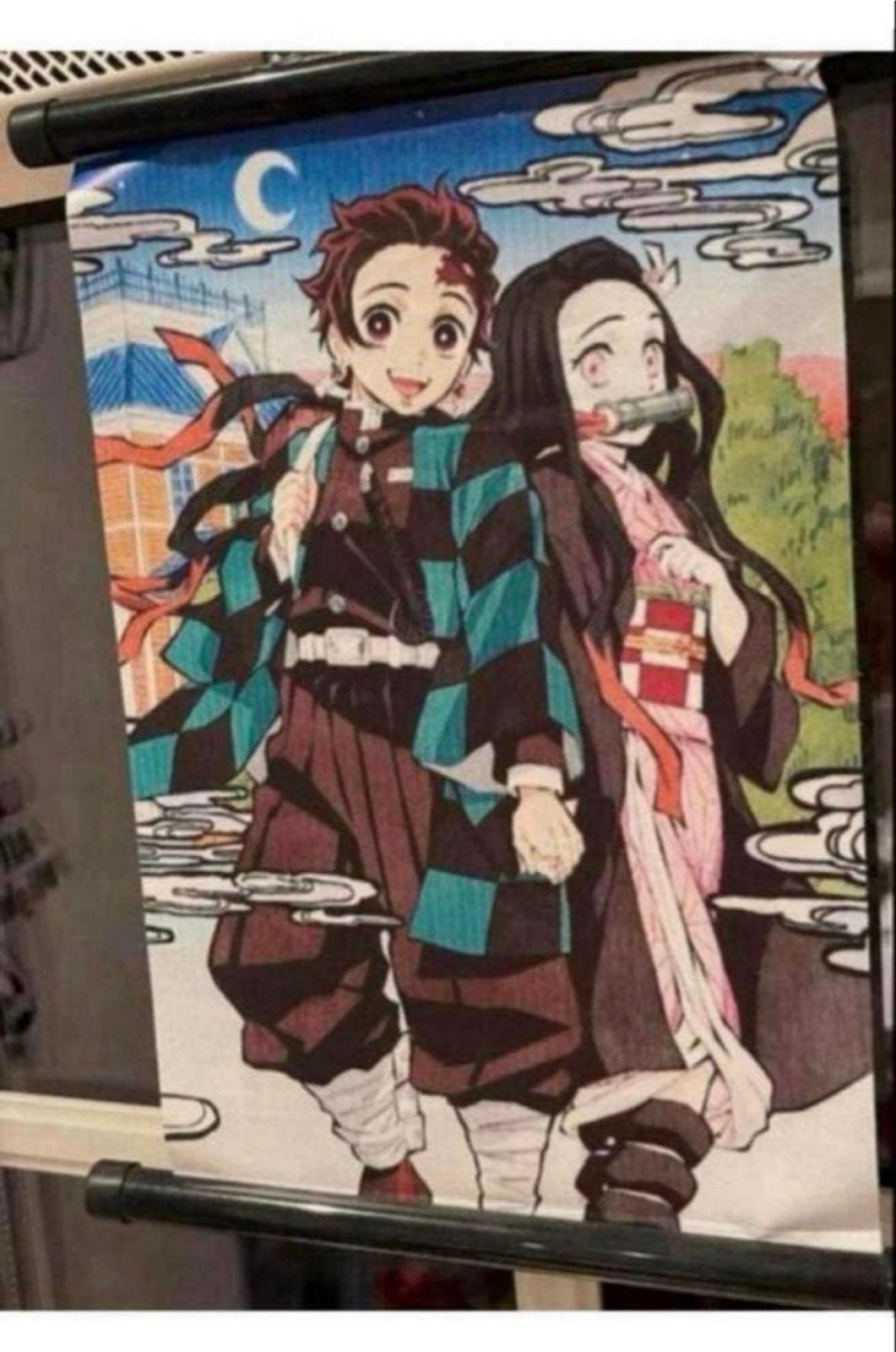 Demon Slayer Anime Poster - Tanjiro & Nezuko, 50 – 75, Minder dan 50 cm, Nieuw, Ophalen of Verzenden