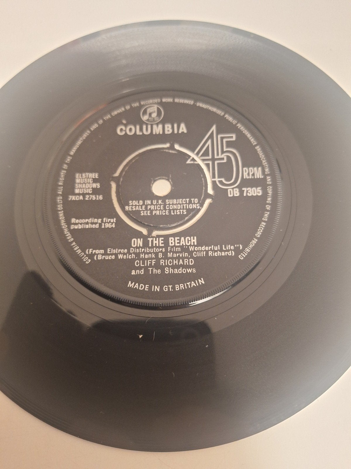 Cliff Richard & the Shadows - On the Beach, 1964., Verzenden, 7 inch, Rock-'n-roll