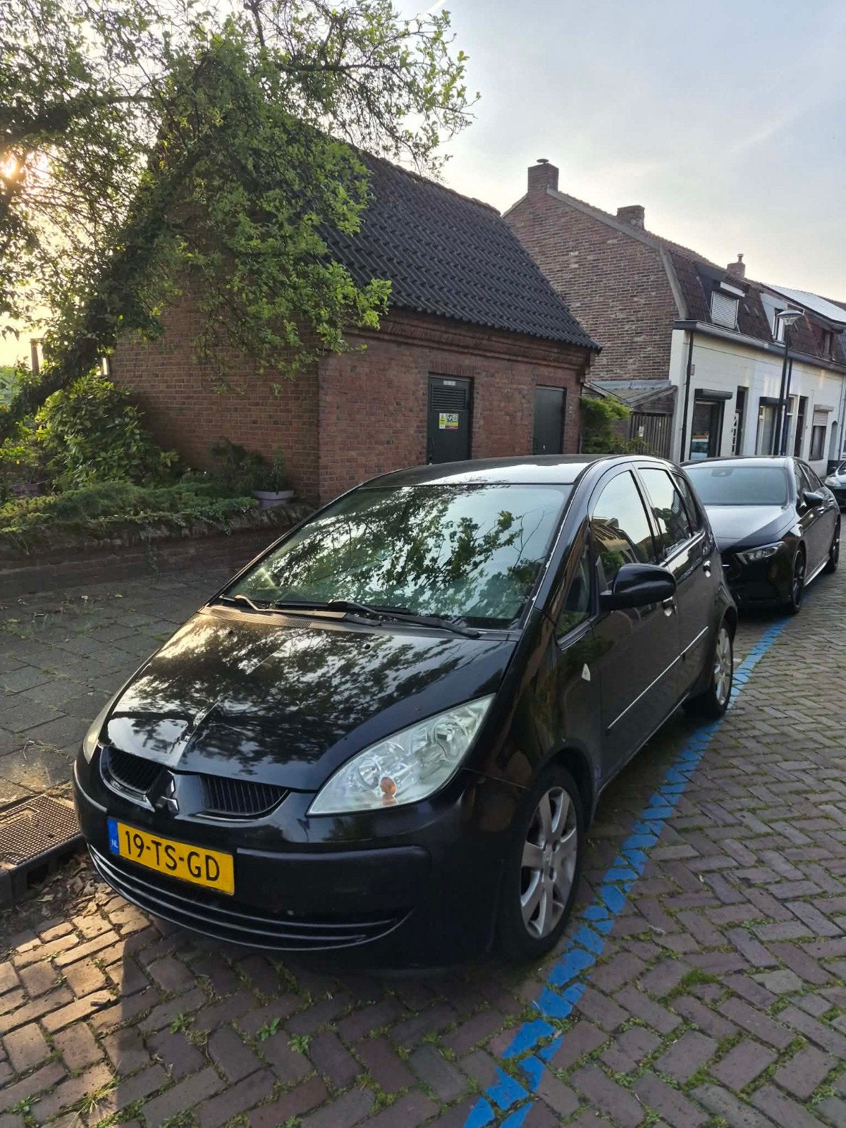 Mitsubishi Colt 1.3 CZ5 2007 Zwart, Auto's, 31 €/maand, Origineel Nederlands, Handgeschakeld, 1000 kg