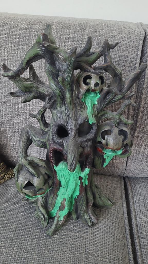 Kunststof halloween boom haloween, Ophalen of Verzenden, Halloween of Griezel