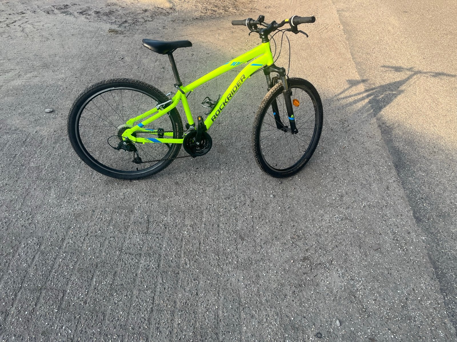 Rockrider ST100 Mountainbike - Neon Geel, Hardtail, 49 tot 53 cm, Zo goed als nieuw, Ophalen