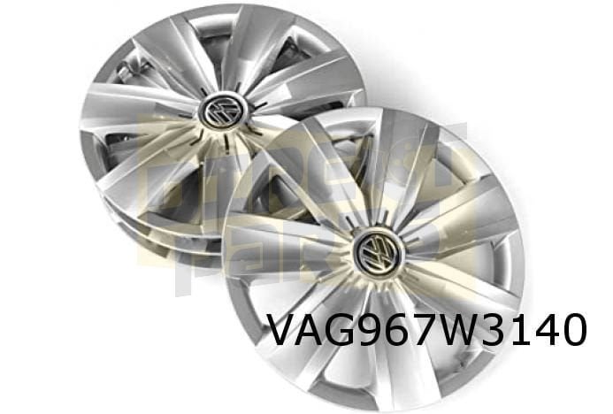 Volkswagen Wieldoppen set (4x) 16'' inch Origineel! 2GA07145, -, Verzenden, -, Nieuw
