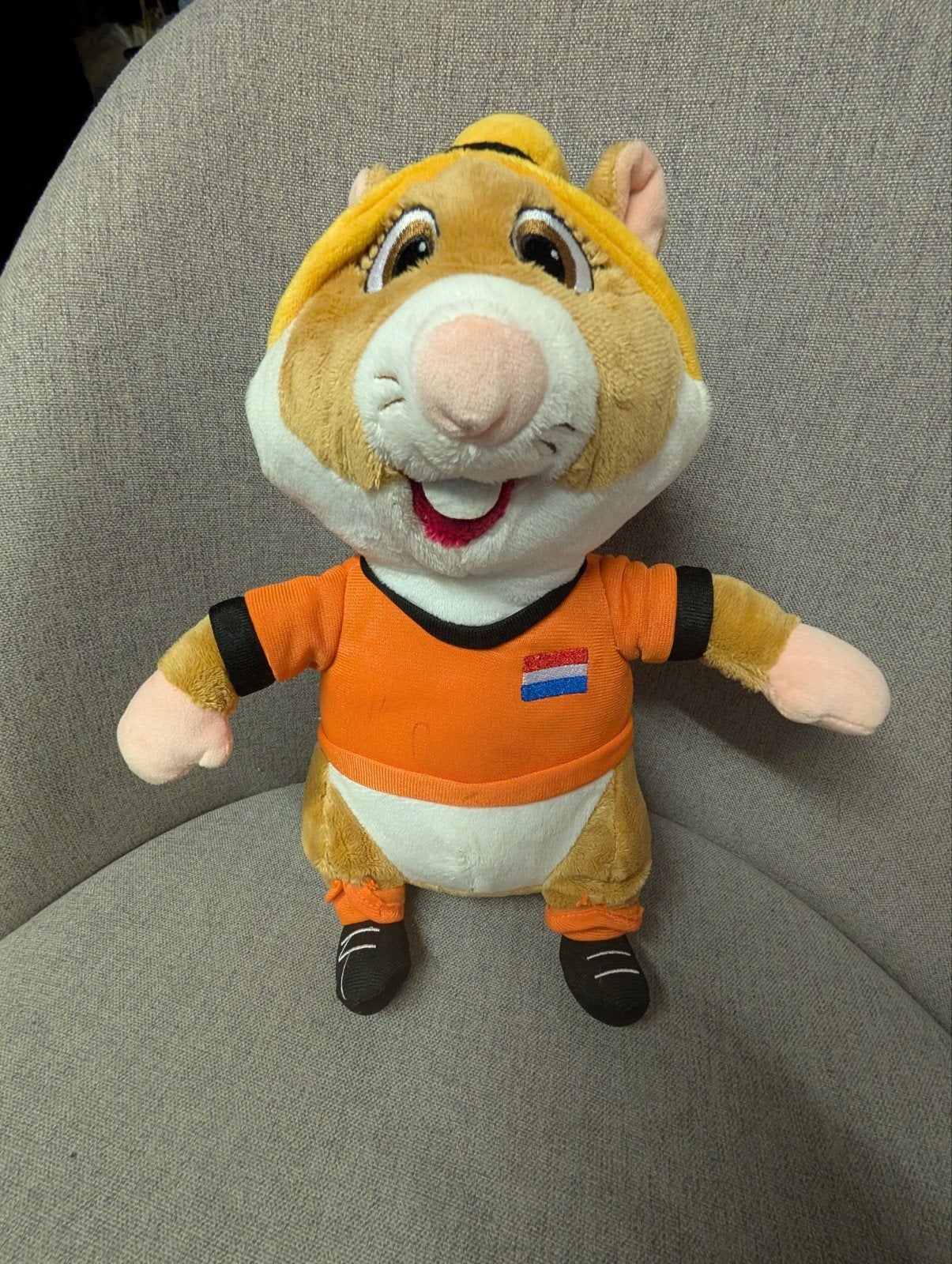 WK hamster knuffel oranje kleding, Albert Heijn, Hamster, Ophalen of Verzenden, Zo goed als nieuw