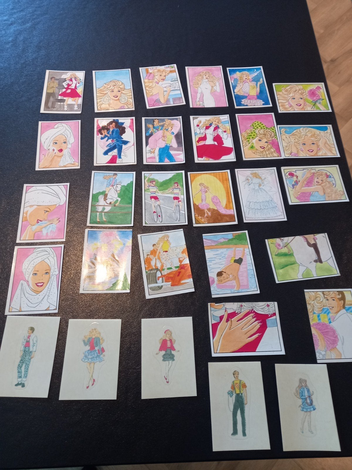 Barbie Panini stickers 1989 ( +-30stuks), Ophalen, Meerdere stickers