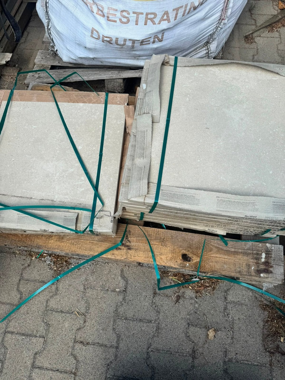 11x Ceramaxx Bourgogne Crema Beige 60x60x3 – terrastegels, Tuin en Terras, Ophalen, Keramiek, Nieuw, Minder dan 5 m²