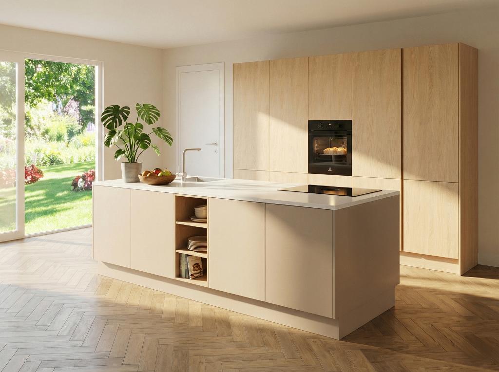 Nieuwe eilandkeuken compleet met Bora - Electrolux- Garantie, Ophalen, Overige kleuren, Overige typen, Nieuw