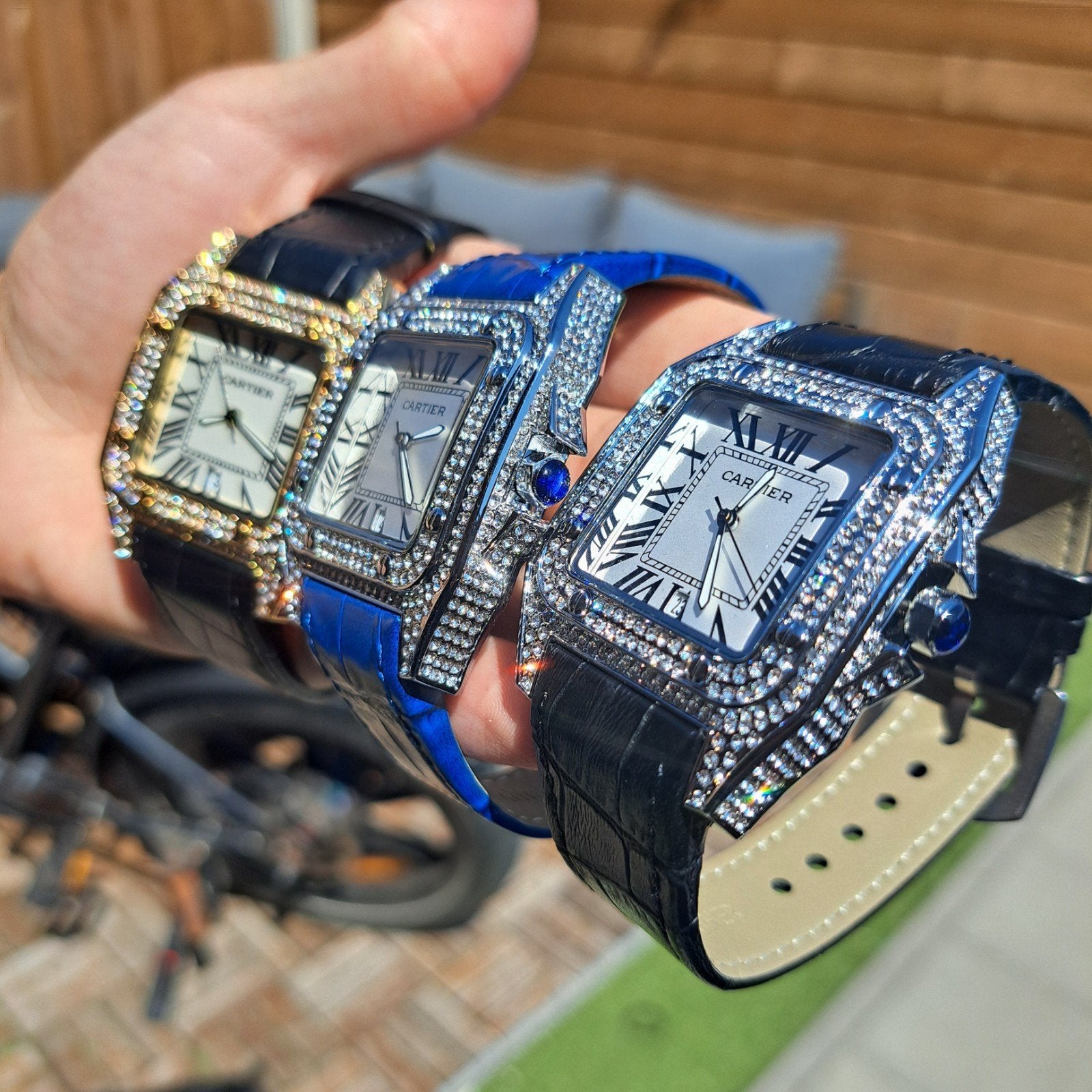 Cartier santos horloge MOET SNEL WEG, Sieraden, Tassen en Uiterlijk, Ophalen of Verzenden, Nieuw, Staal, Overige merken