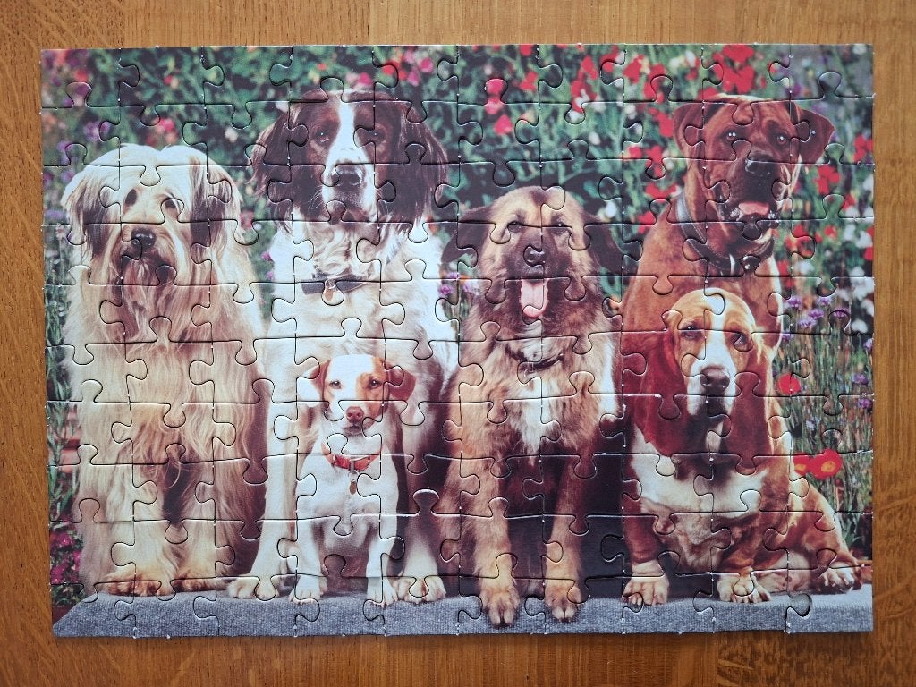 Puzzel - Honden en Katten., Ophalen of Verzenden, Minder dan 500 stukjes, Gebruikt, Legpuzzel