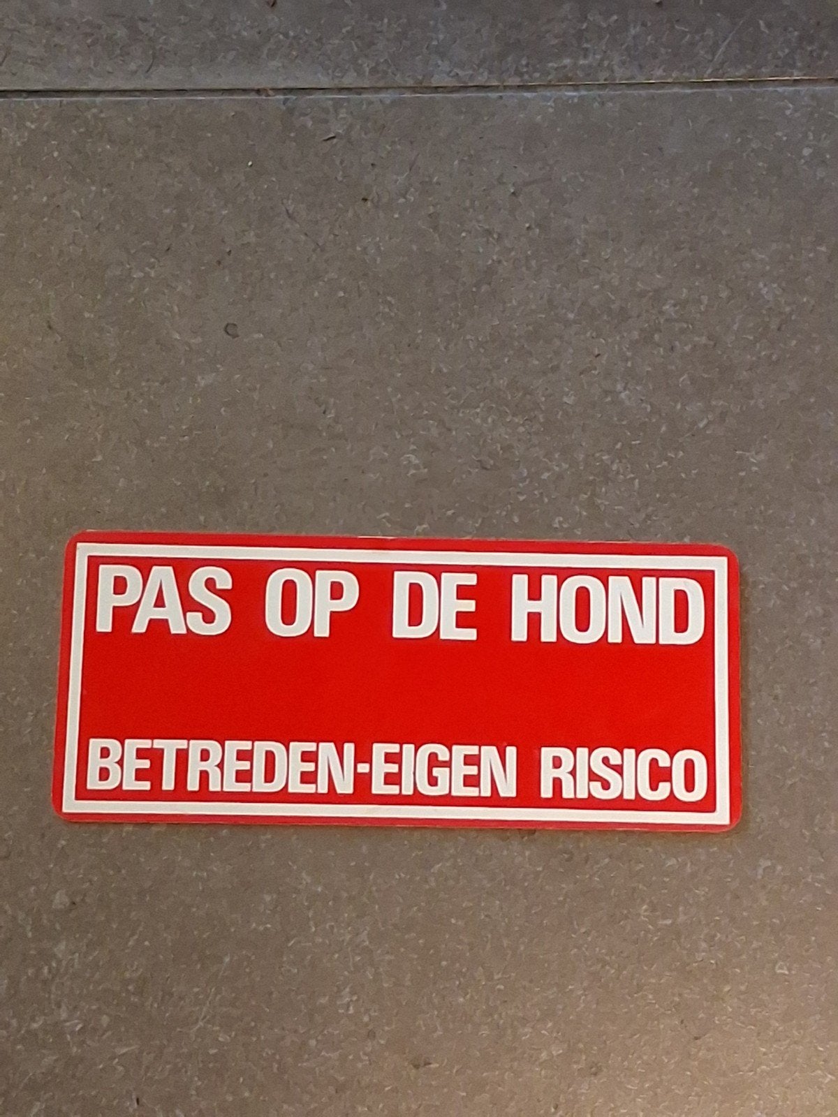 pas op de hond, Dieren en Toebehoren, Overige merken, Ophalen of Verzenden, Zo goed als nieuw, Overige typen