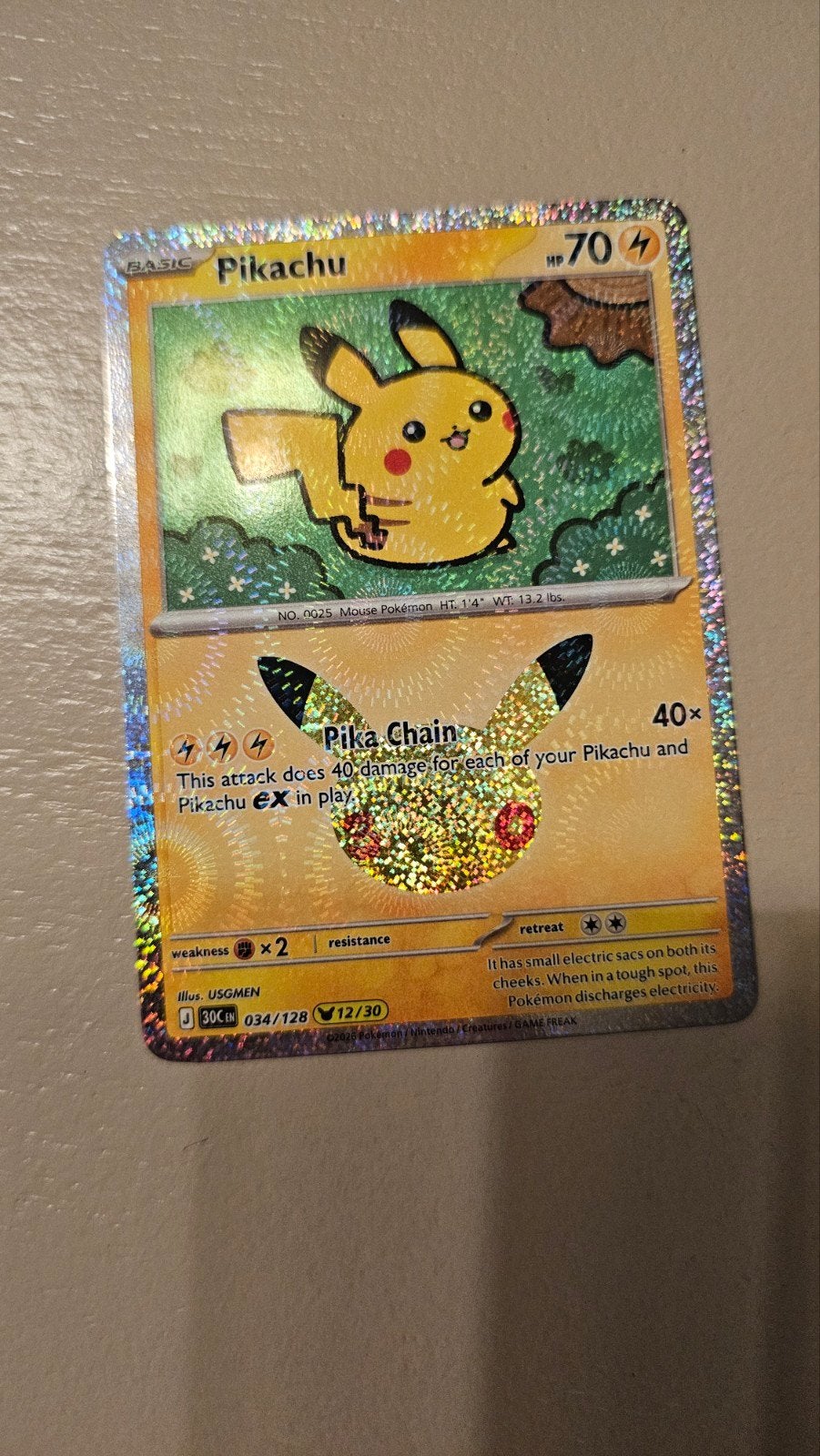 Pikachu 34/128, Ophalen of Verzenden