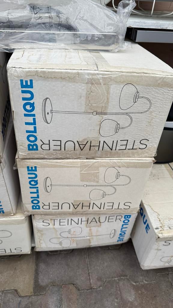 Steinhauer Bollique Tafellamp - Nieuw in doos, Ophalen of Verzenden, Nieuw, Glas, Minder dan 100 cm