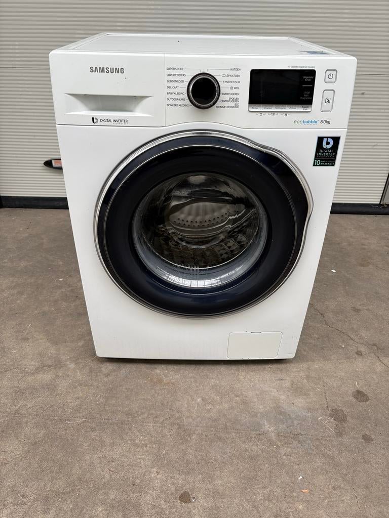 Samsung Wasmachine 8kg 1400 toeren A++ EcoBubble, Ophalen, 1200 tot 1600 toeren, 8 tot 10 kg, Zo goed als nieuw