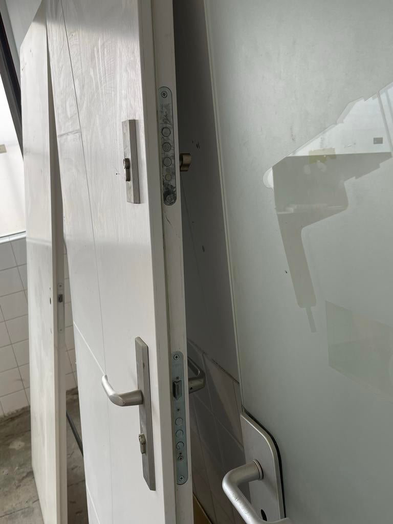 Diverse deuren: brandwerend, glas en goederendeur, Ophalen, Gebruikt, 80 tot 100 cm, Overige typen