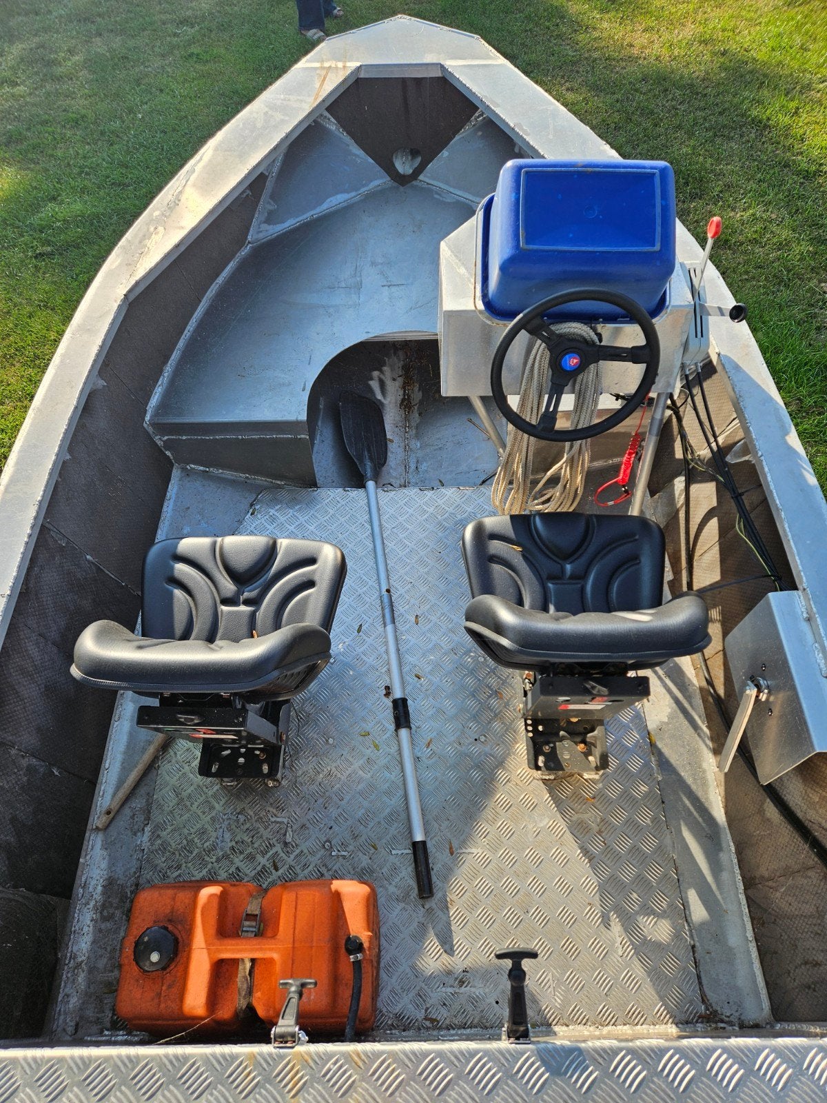 Aluminium jet boot, Watersport en Boten, Overige merken, Binnenboordmotor, Aluminium, 5 m