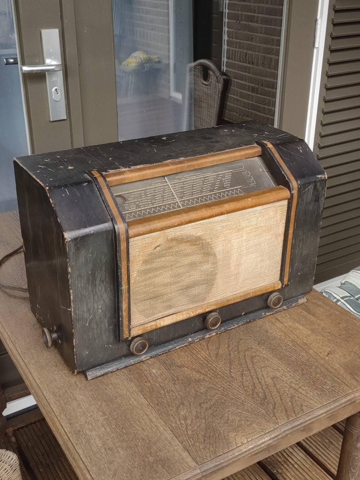 Philips buizen radio, Antiek en Kunst, Antiek | Tv's en Audio, Ophalen of Verzenden