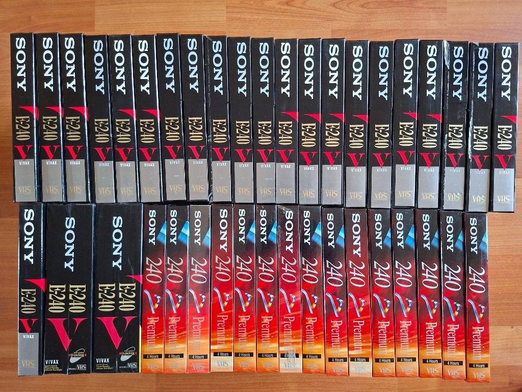 Sony gesealde 240 min VHS videobanden (162 stuks) te koop!, Alle leeftijden, Overige genres, Ophalen of Verzenden, Nieuw in verpakking