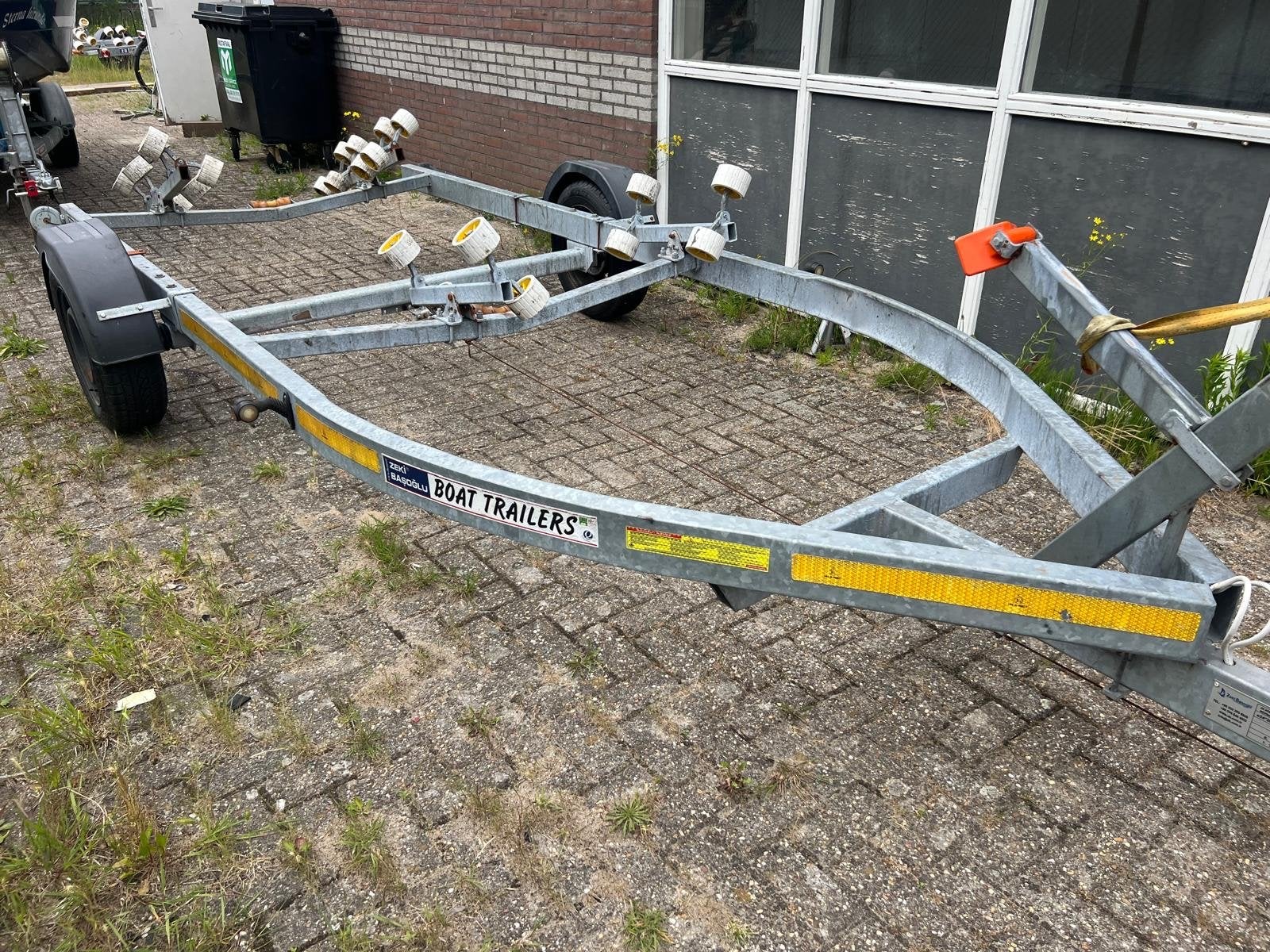 Gebruikte boottrailer met rollen - Kalmaksan 2019, Watersport en Boten, Ophalen, Minder dan 1500 kg, Gebruikt, Overige typen