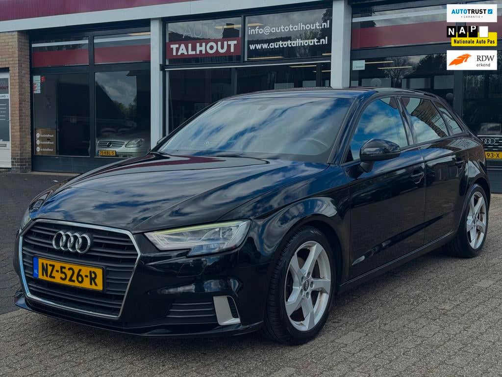 Audi A3 Sportback 1.0 TFSI Sport Lease Edition | NAVI, LED,, Stof, Zwart, Origineel Nederlands, Bedrijf