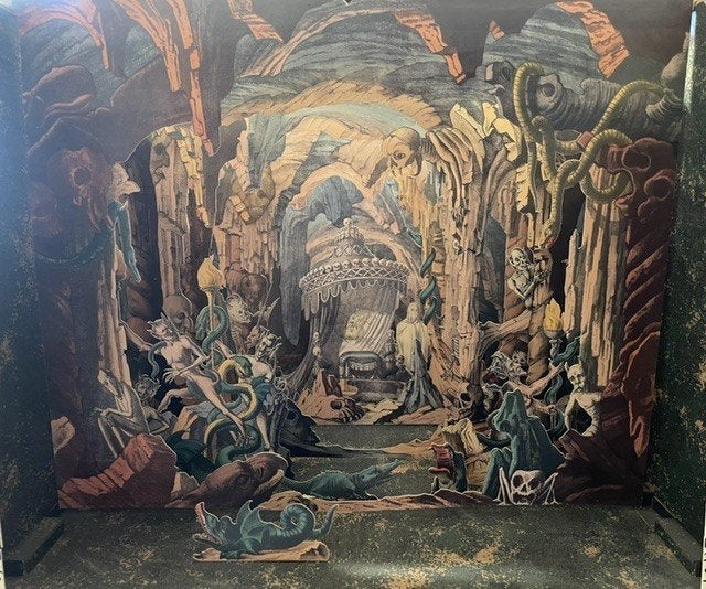 kijkdoos diorama knutselen Halloween 1 op 1 repro 19e eeuw, Ophalen of Verzenden, Nieuw, Knutselwerk